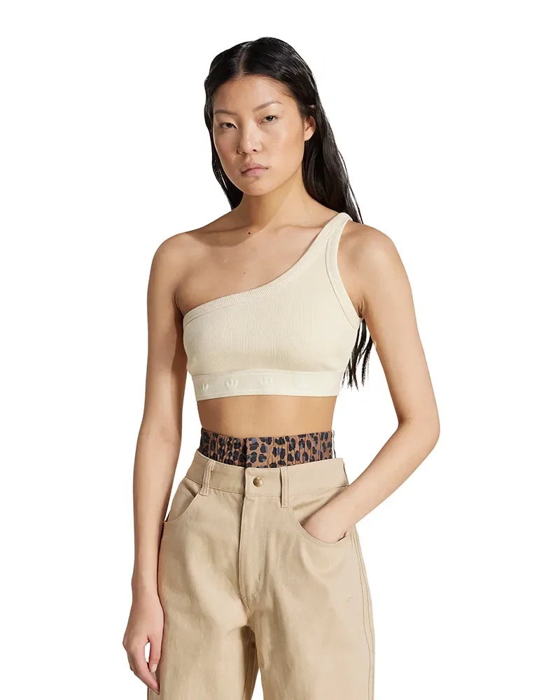 Top Adidas Canelado One Shoulder Feminino — imagem 1