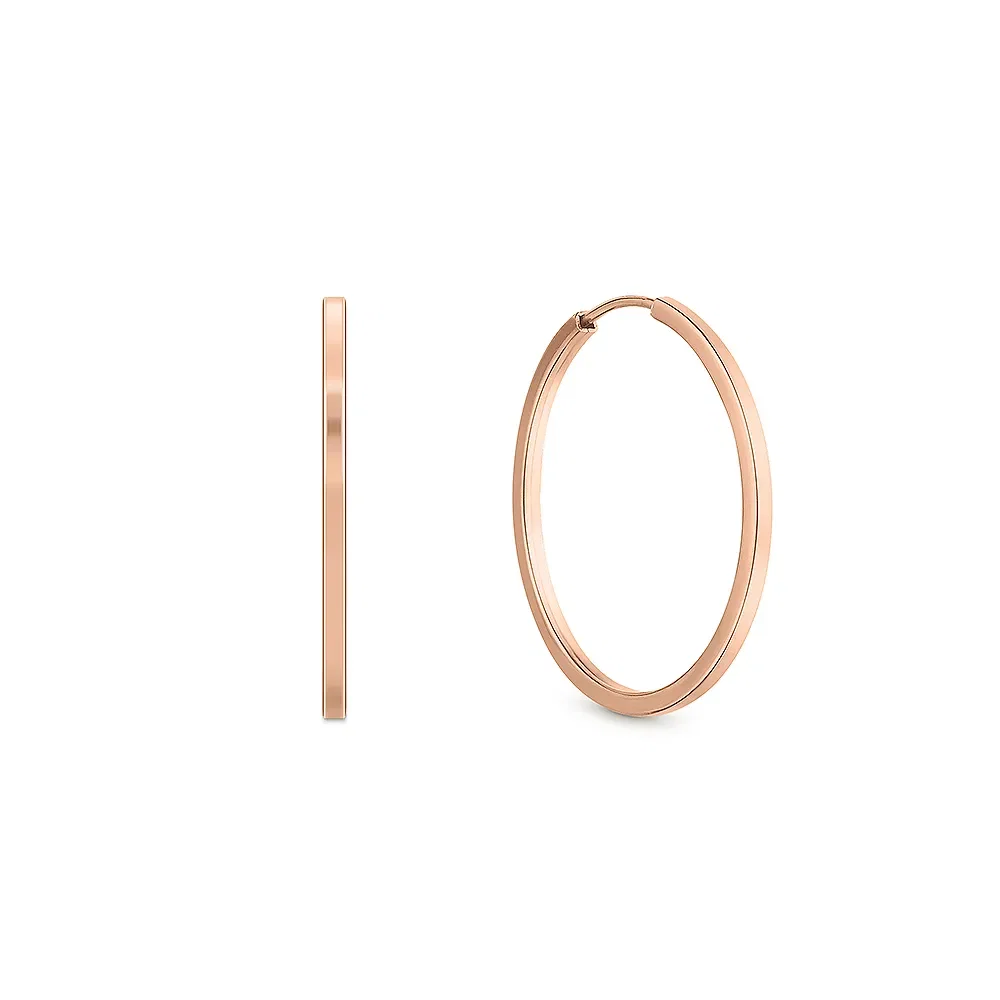 Argola em Ouro Rosé 18k, 22mm