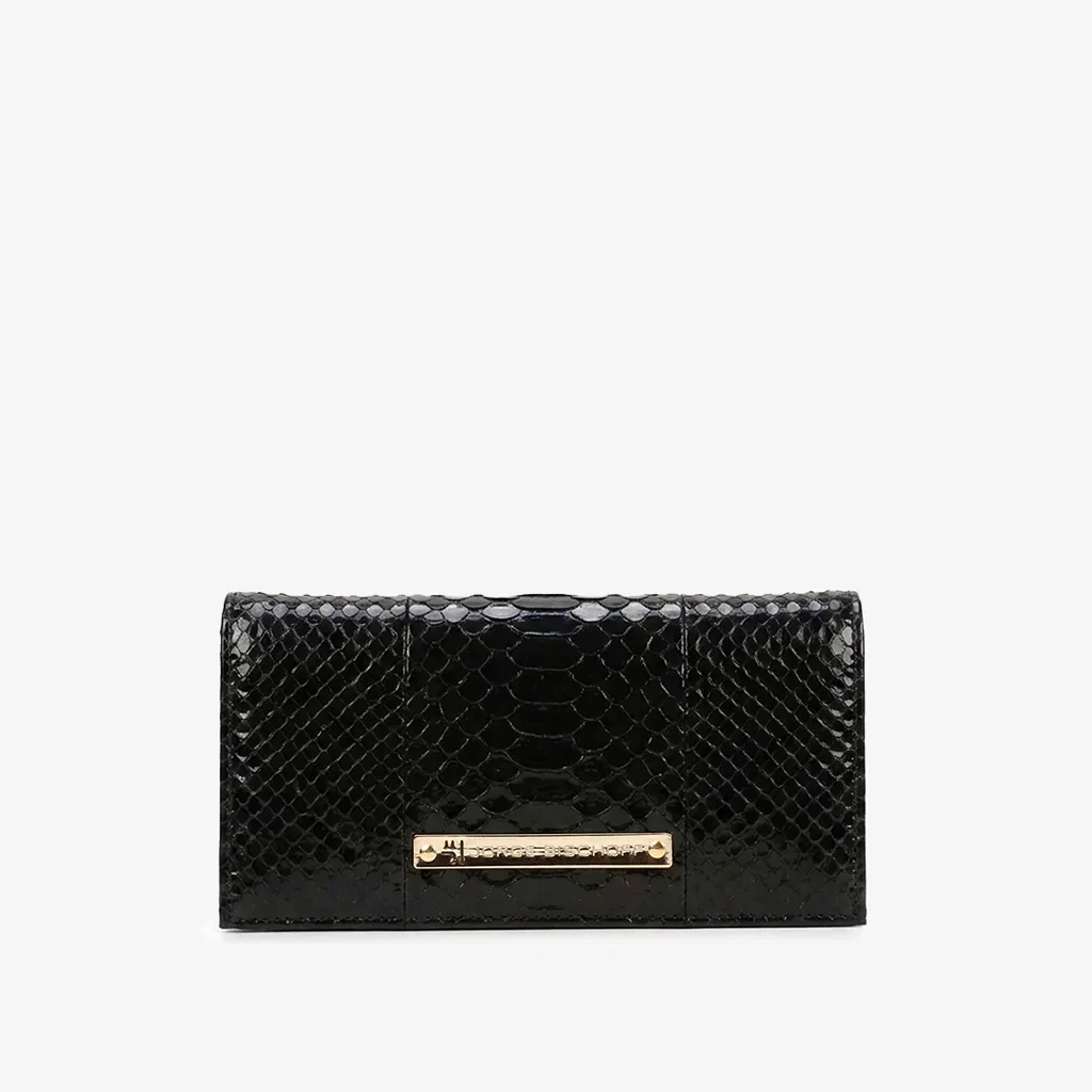 Carteira Envelope Preto Cobra Python