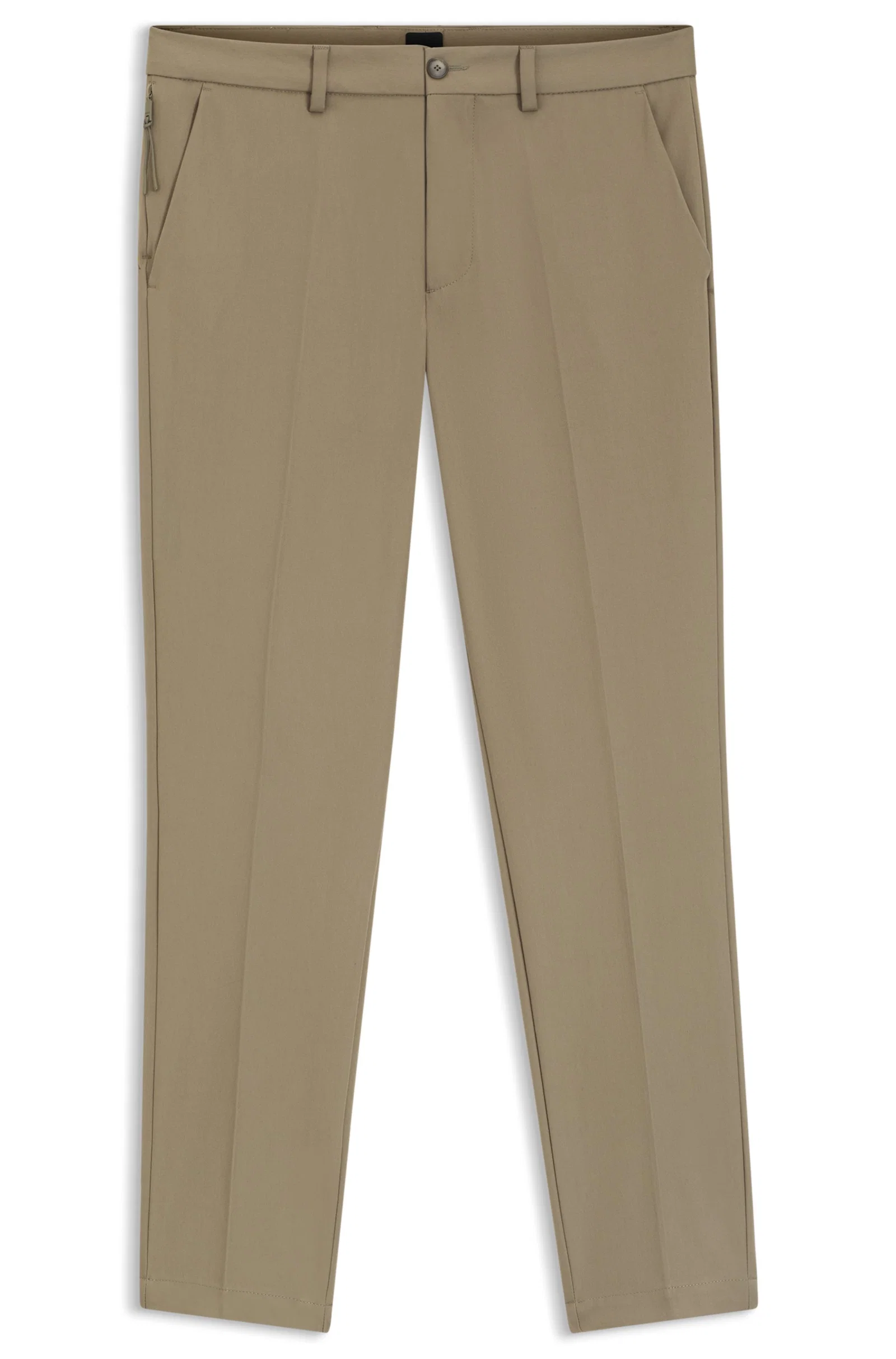 Calça Slim Fit Em Mistura De Algodão — imagem 1