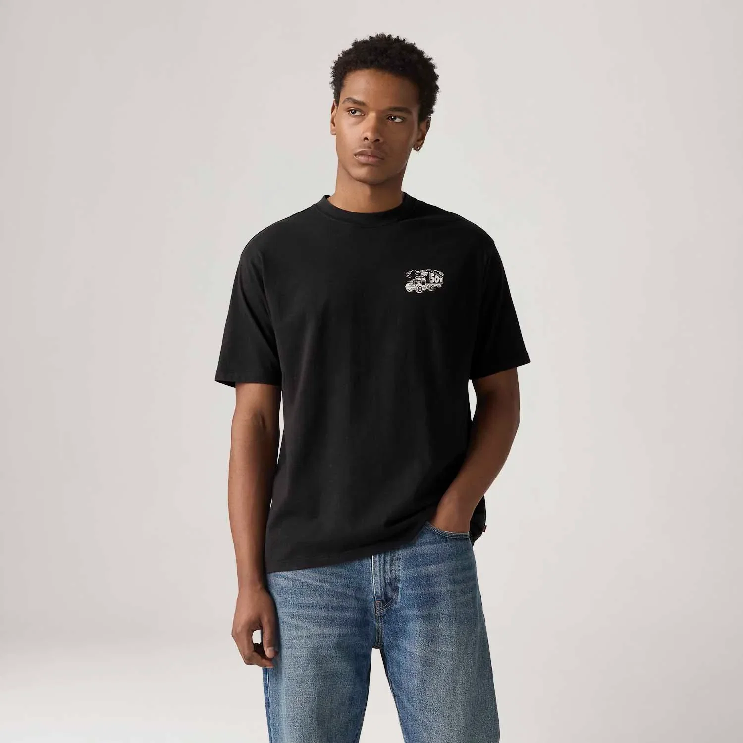 Camiseta Levi's® Vintage Graphic Preta Manga Curta — imagem 1