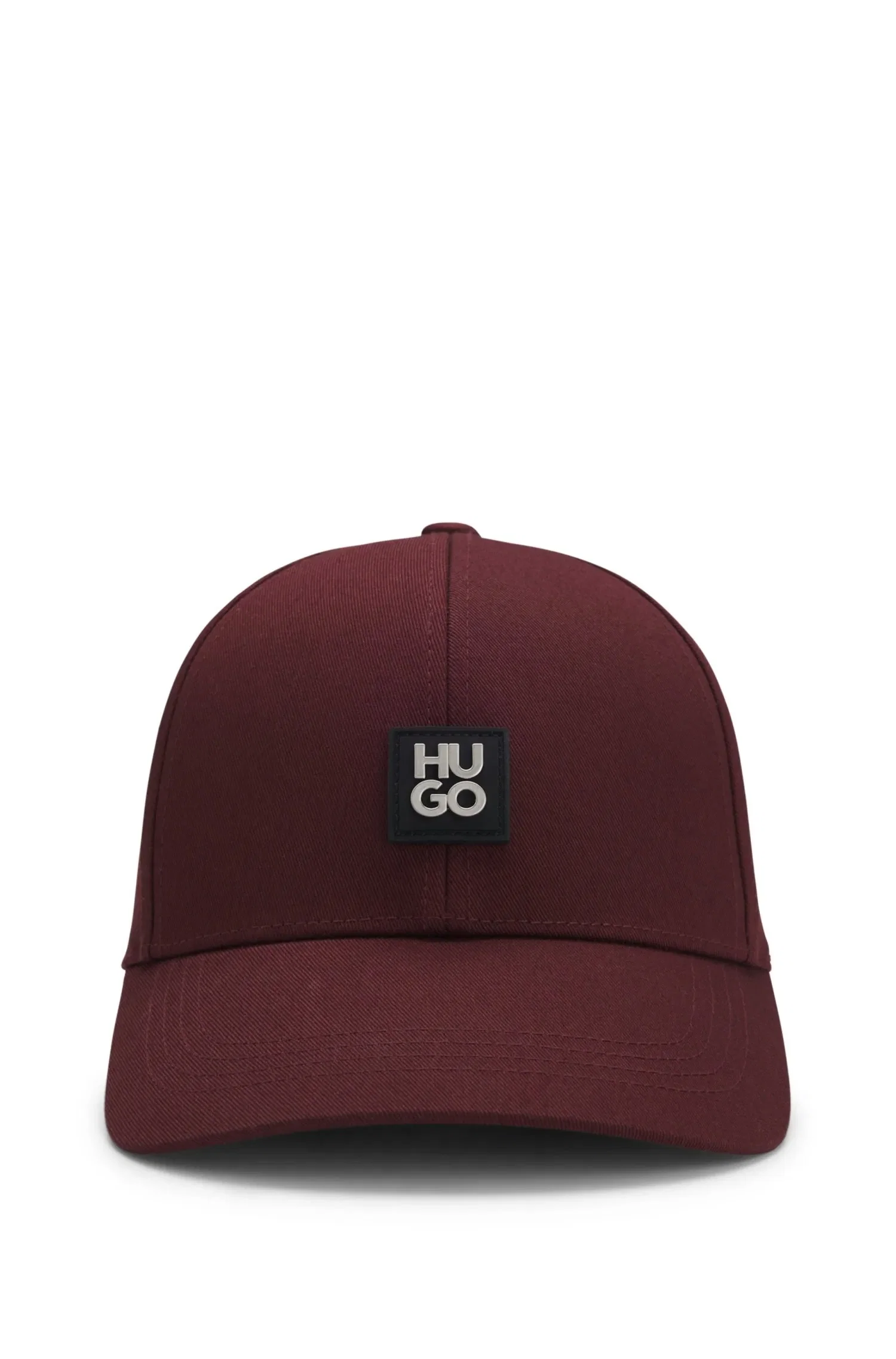 Boné De Algodão Com Logo Sobreposto