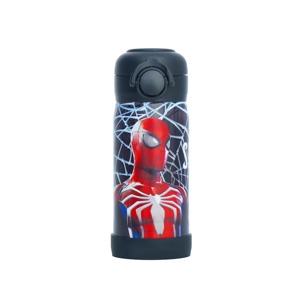 Garrafinha Térmica Infantil Homem Aranha 350ml Preto