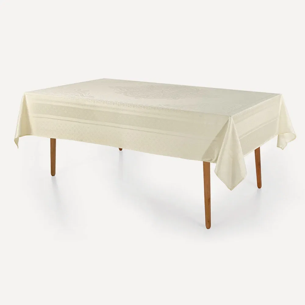 Toalha de Mesa Retangular 6 Lugares Lesier Pérola — imagem 1