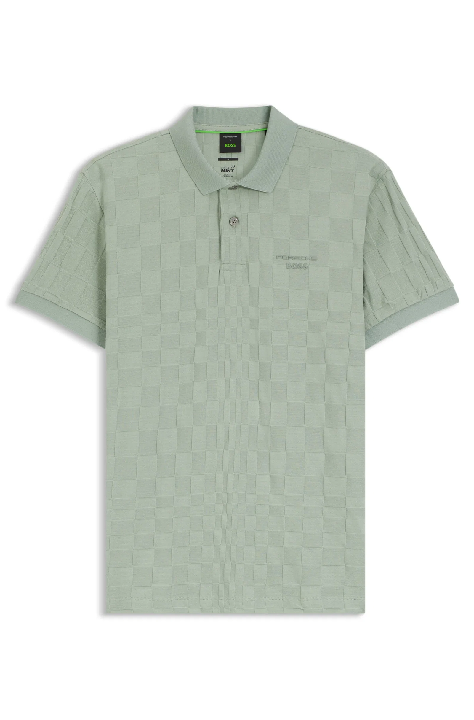 Polo Porsche X BOSS Em Algodão Com Padrão Jacquard — imagem 1