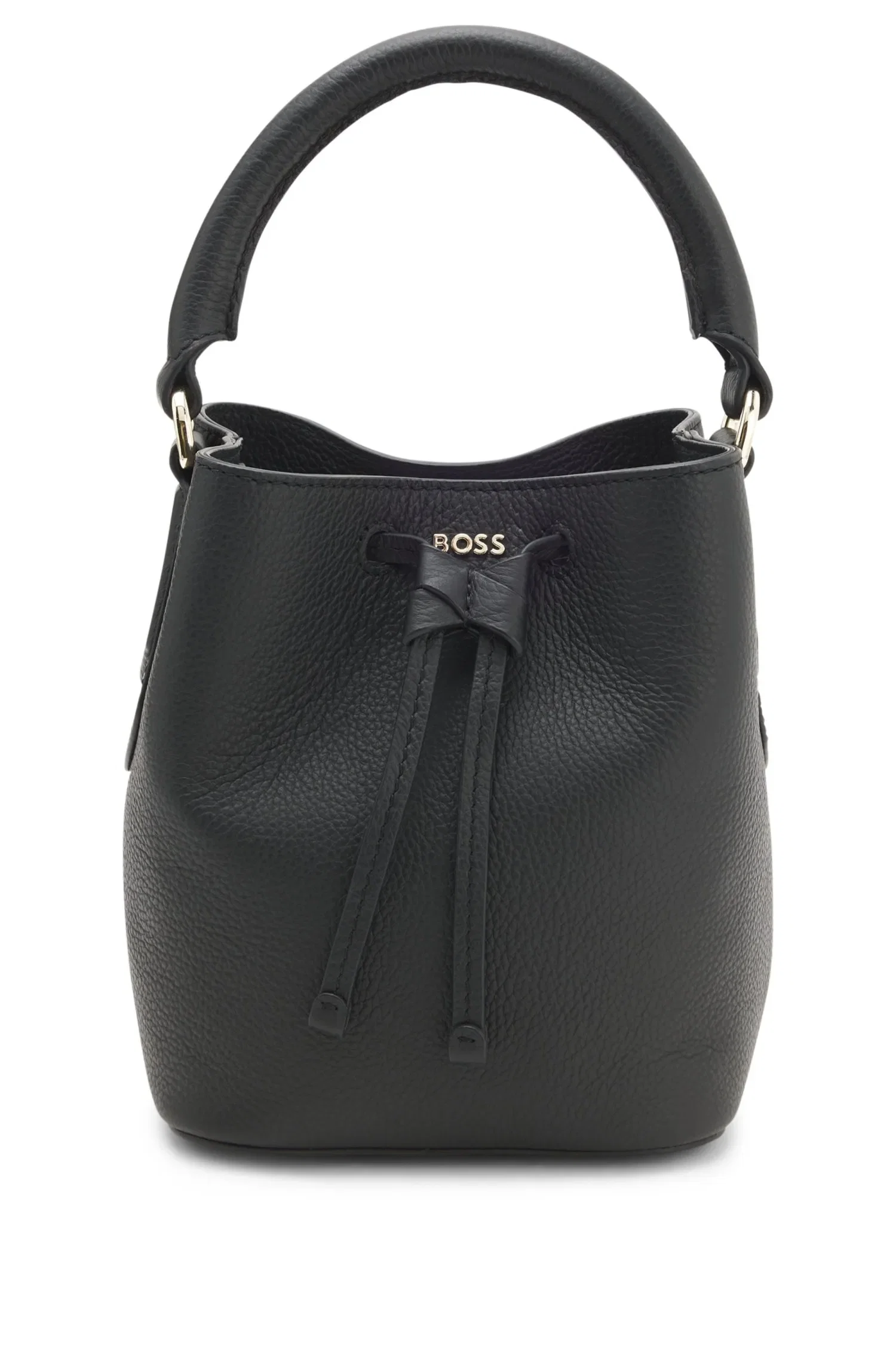 Bolsa Bucket Em Couro Com Letras Do Logo