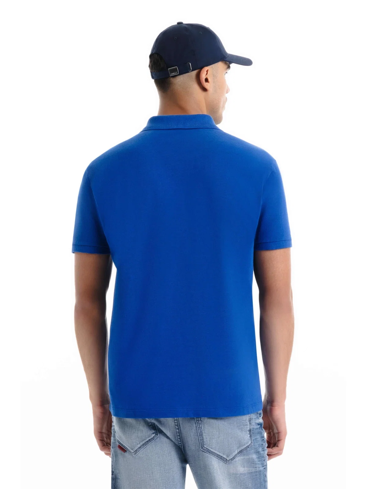 Polo Piquet Melange Easa Azul Bic — imagem 1