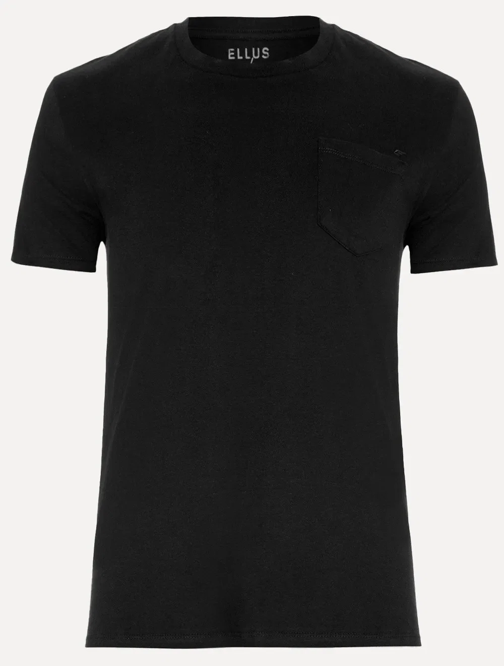 Camiseta Ellus Masculina Cotton Fine Easa Pocket Classic Preta