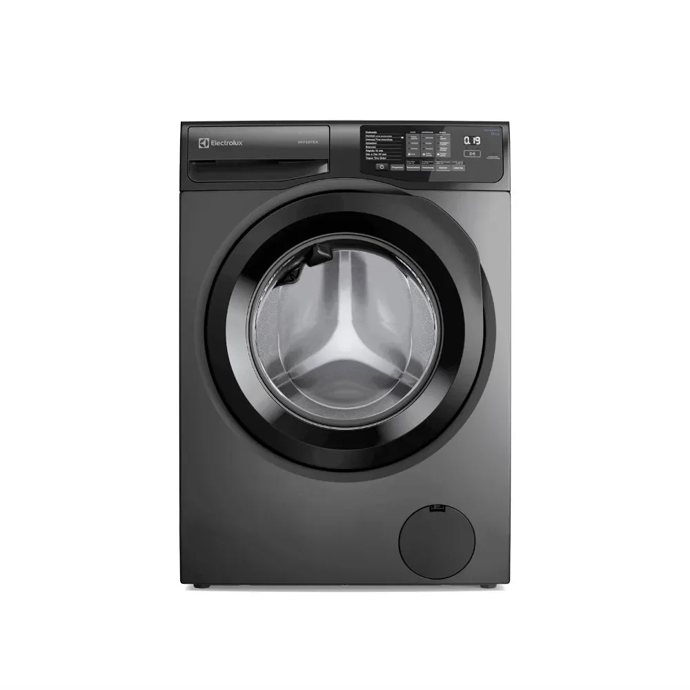 Máquina de Lavar Frontal Electrolux 12kg Cinza Ônix Inverter com Água Quente e Lavagem Inteligente (LFC12) — imagem 1
