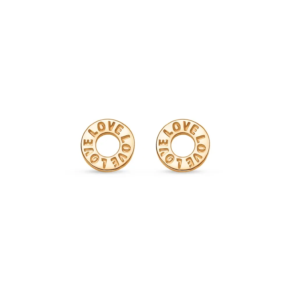 Brinco Baby Círculos em Ouro Rosé 18k — imagem 1