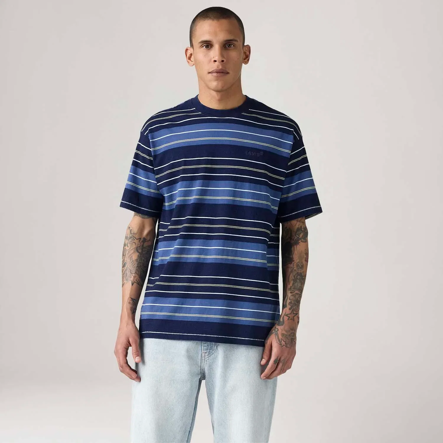 Camiseta Levi's® Red Tab Vintage Azul Manga Curta — imagem 1