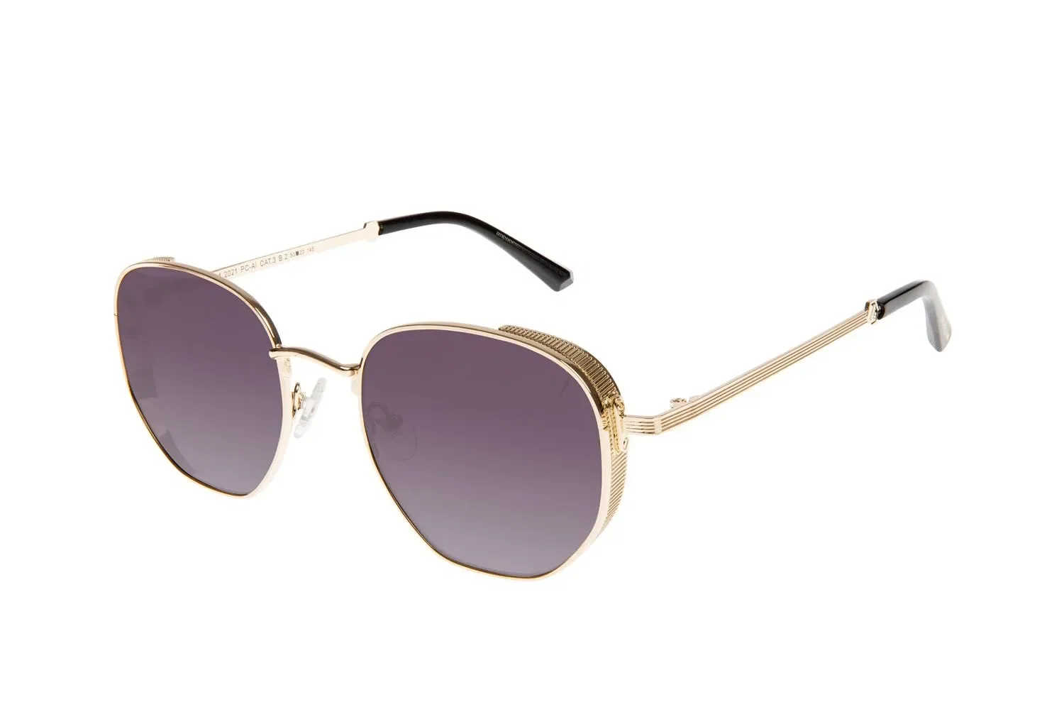 Óculos de Sol Unissex Alok Sneakers Casual Flap Degradê Dourado — imagem 1