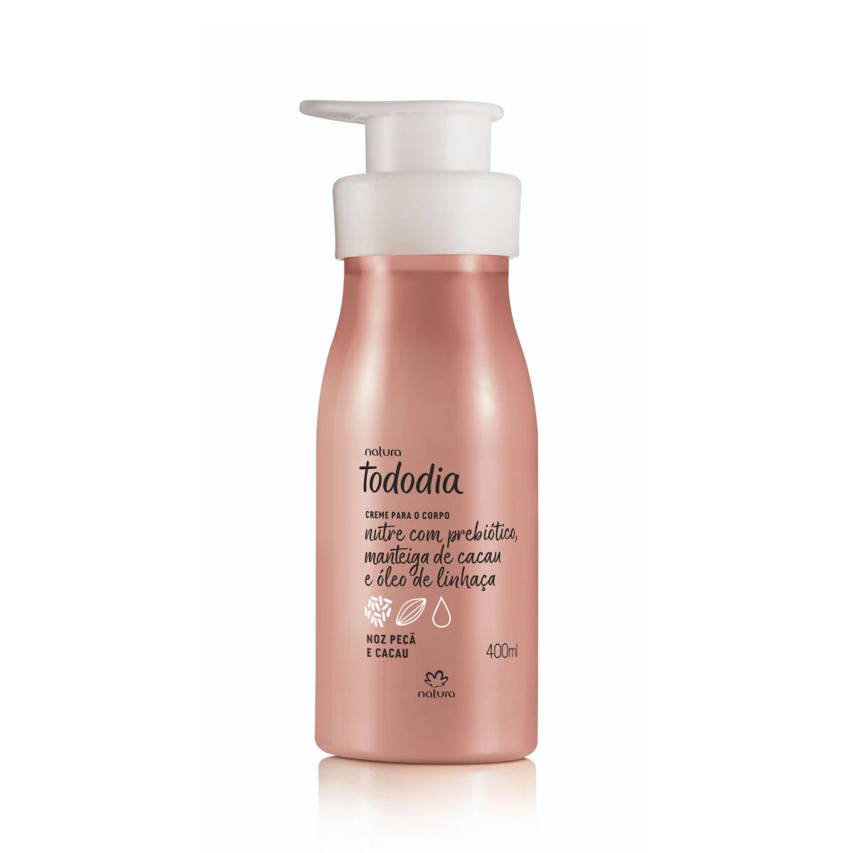 Creme Desodorante Nutritivo para o Corpo Tododia Noz Pecã e Cacau 400 ml