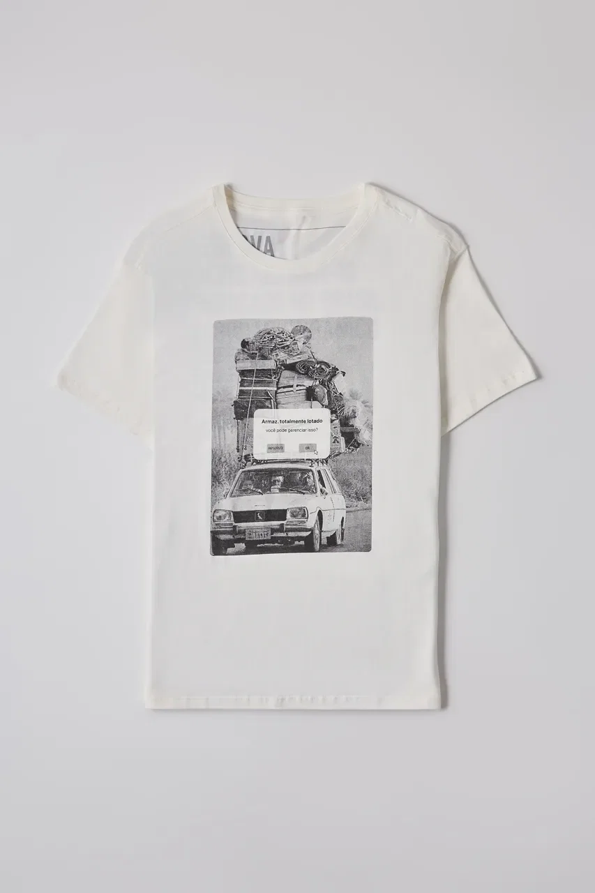 Camiseta Estampada Armazenamento