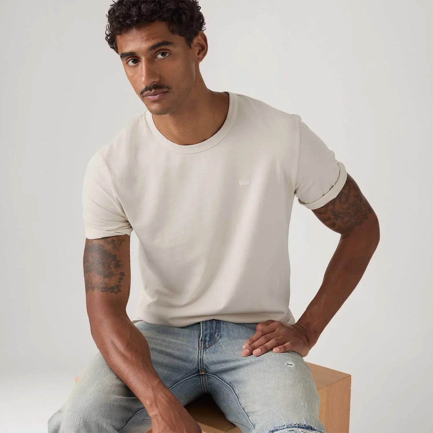 Camiseta Levi's® Original Tee Cinza Claro