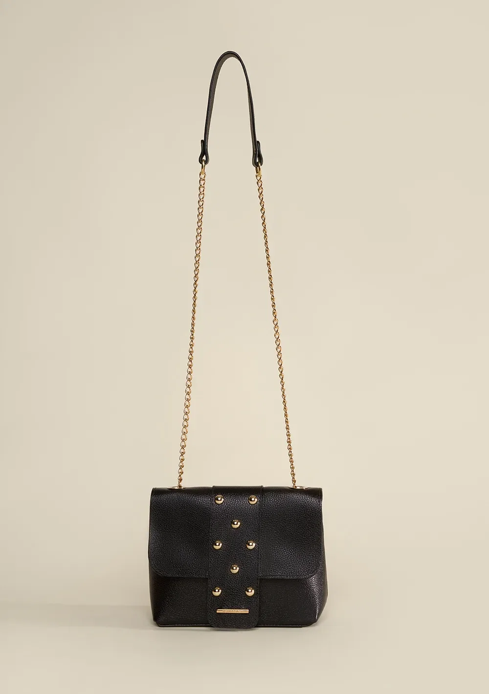 Bolsa Tiracolo Detalhe Tachas Preto — imagem 1