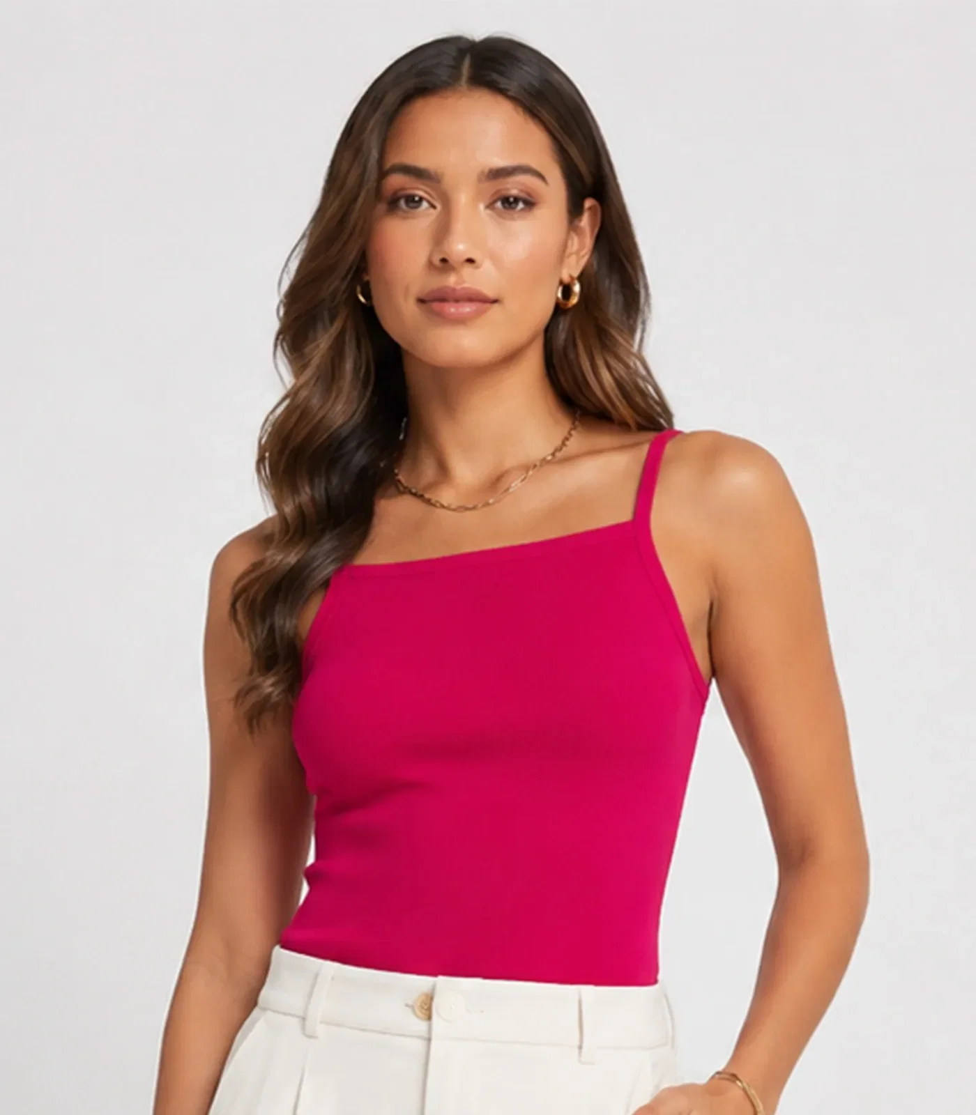 Blusa De Alça Feminina Tecido Henera Infinita Cor Vermelho