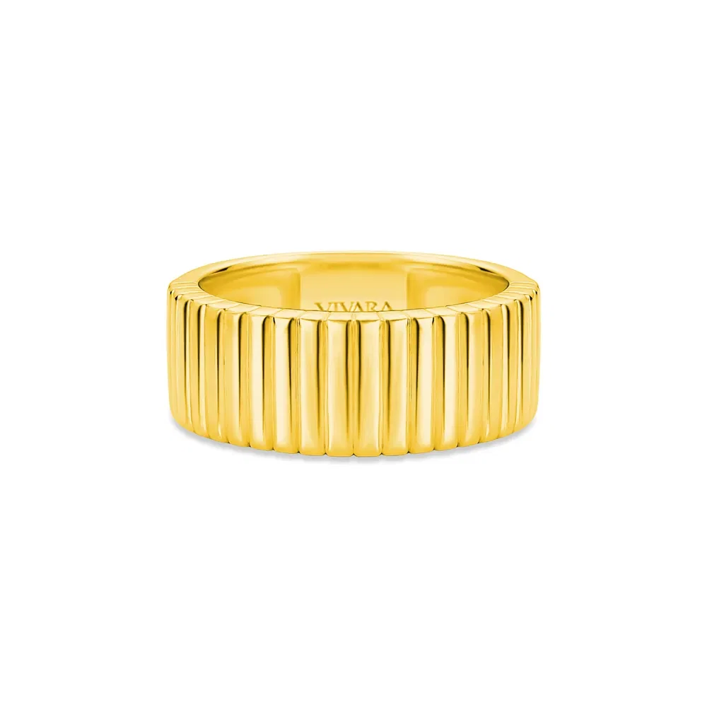 Anel Gomos em Ouro Amarelo 18k