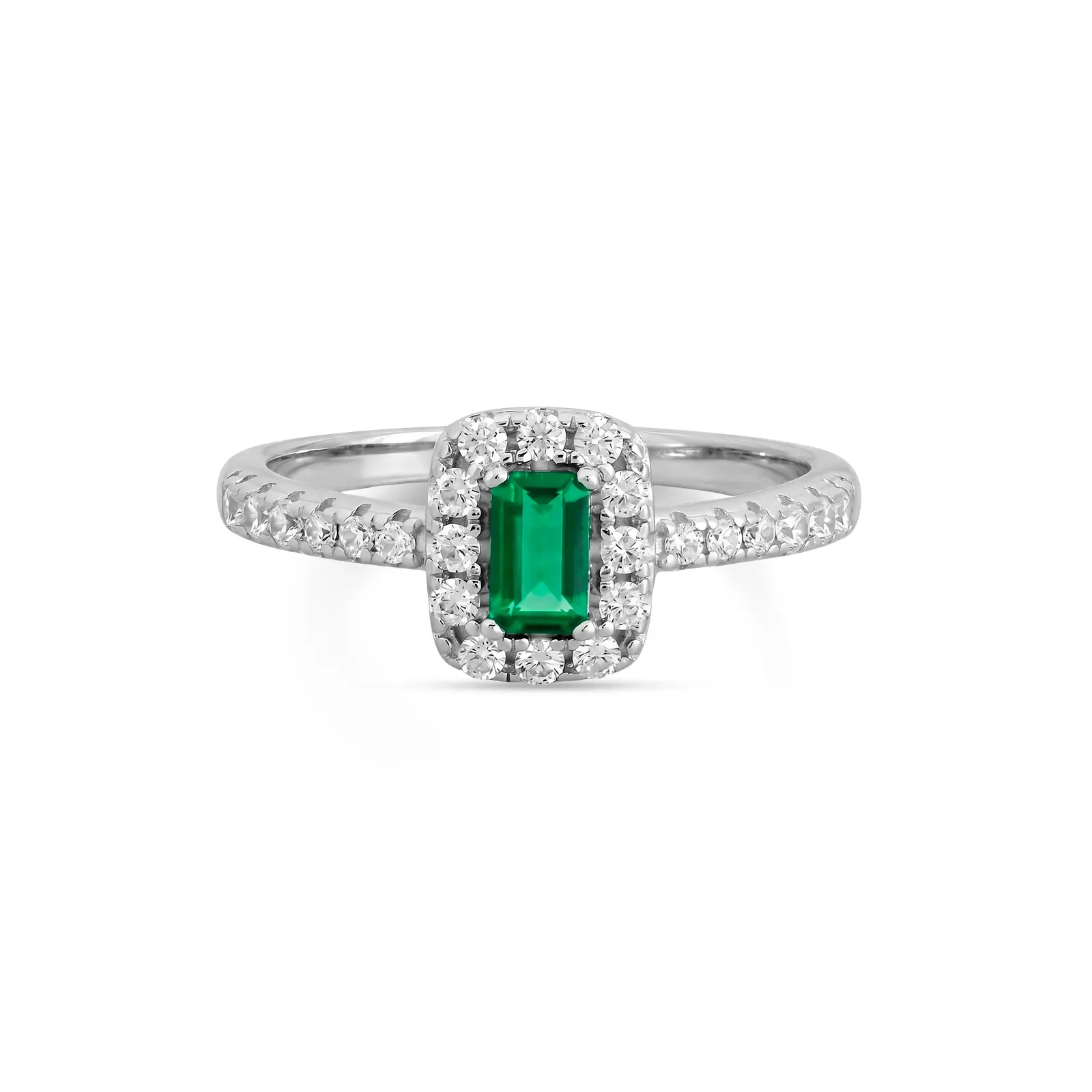 Anel Life Special em Prata 925 com Zircônia Verde e Incolor — imagem 1
