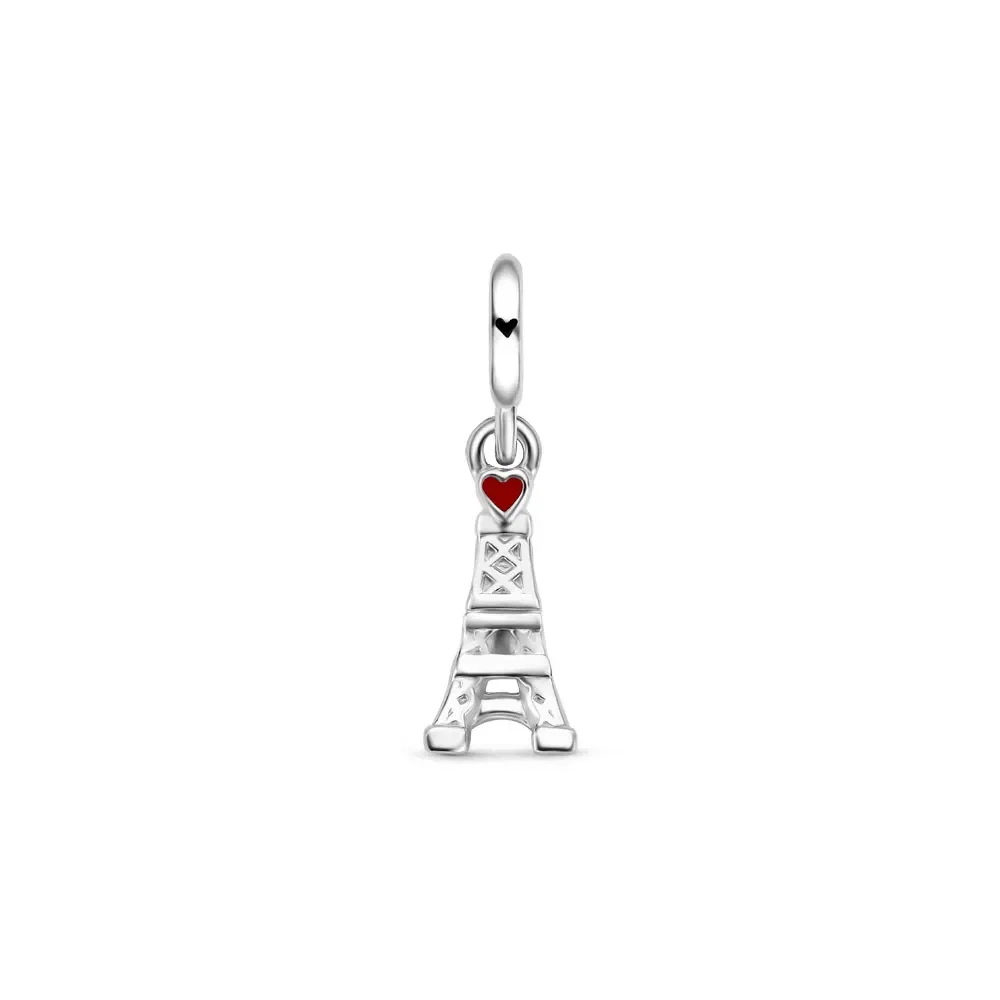 Pingente Life Viagem Torre Eiffel Love em Prata 925 — imagem 1