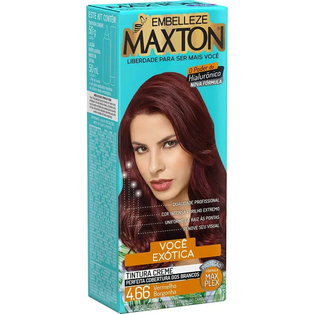 Tintura Maxton 4.66 Vermelho Borgonha