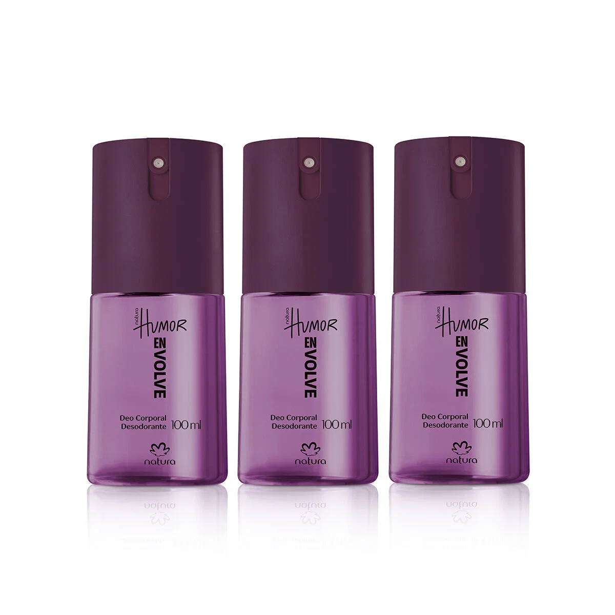 Kit Desodorantes Corporais Humor Envolve 3 produtos de 100 ml