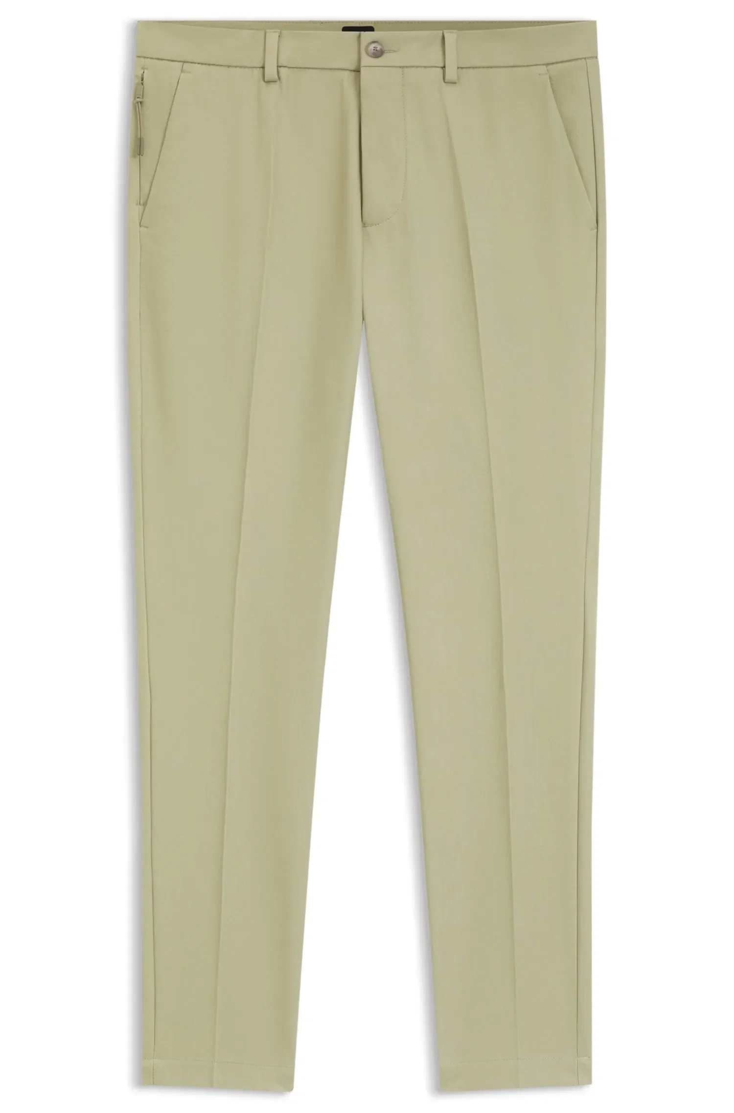 Calça Slim Fit Em Mistura De Algodão — imagem 1