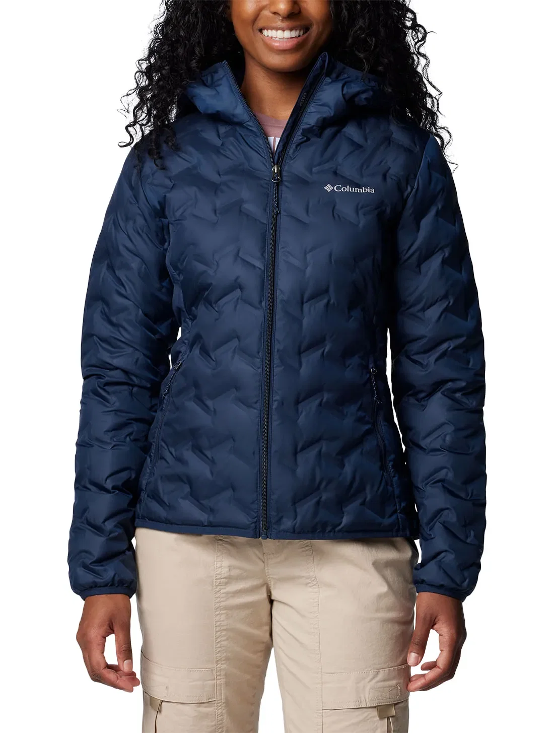Jaqueta Down Columbia Feminina Delta Ridge™ II com Capuz — imagem 1