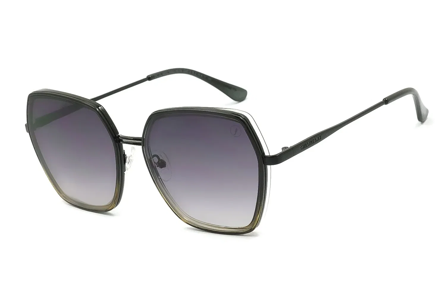 Óculos de Sol Feminino Chilli Beans Quadrado Degrade Preto