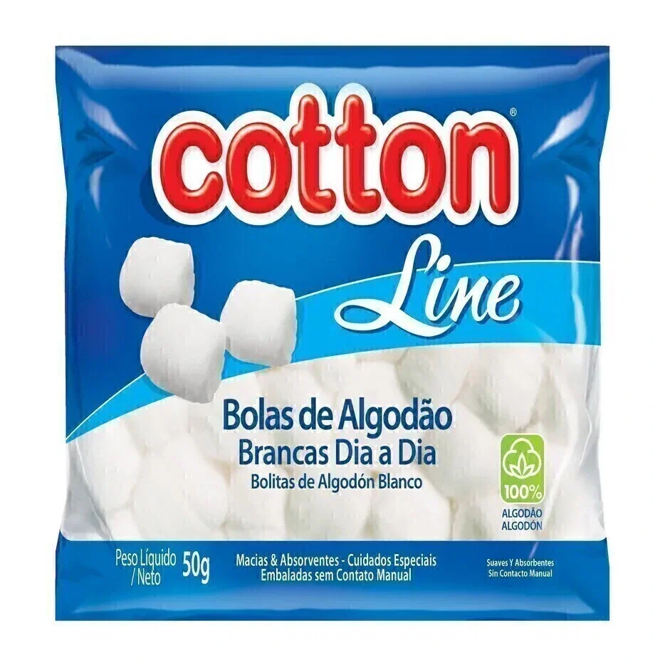 Algodão Cotton Line Bola Branca 50g