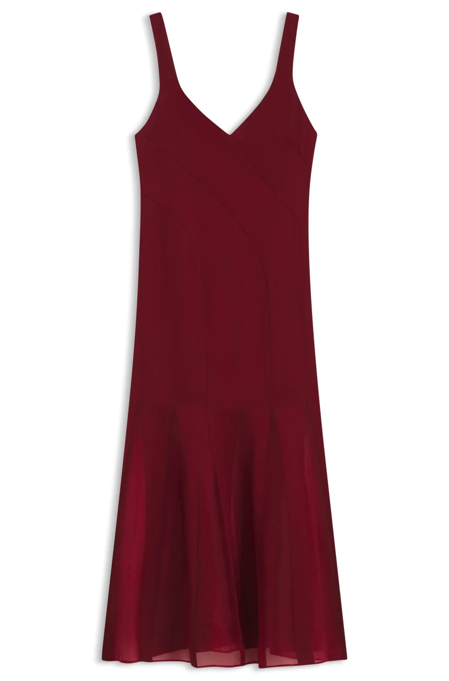 Vestido Slip De Cetim Com Detalhes Em Seda — imagem 1