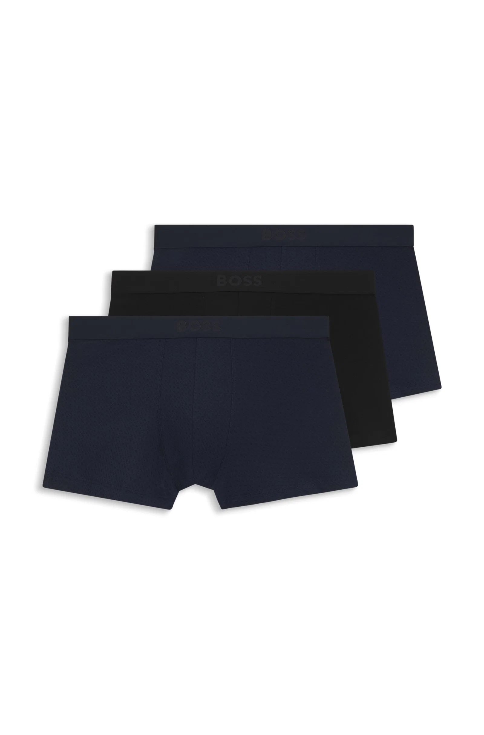 Pack De Três Cuecas De Algodão Com Logos