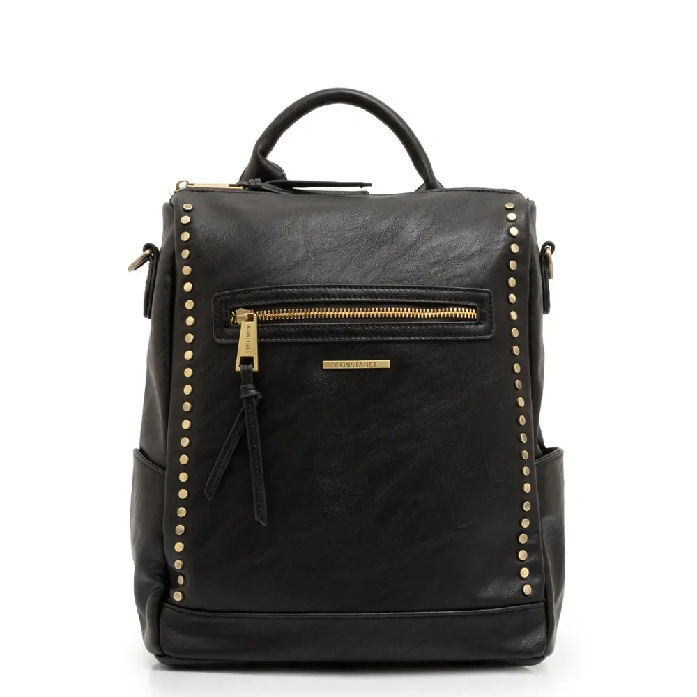 Mochila Enfeites Tachas Preta — imagem 1