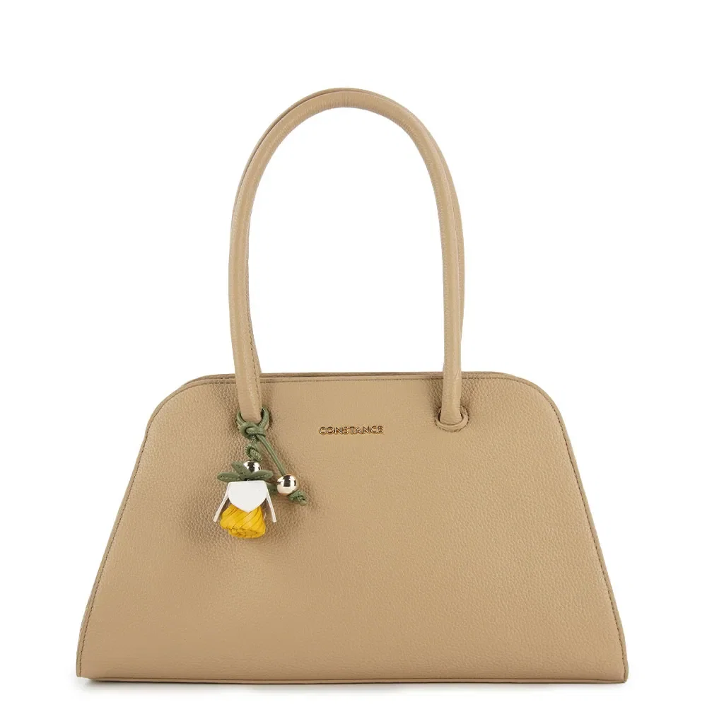 Bolsa Ombro Flor Bege — imagem 1