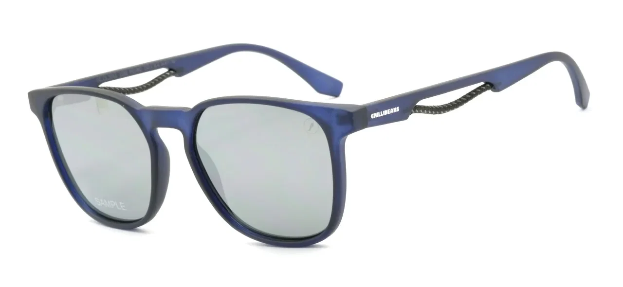 Óculos De Sol Masculino Street Sports Quadrado Azul