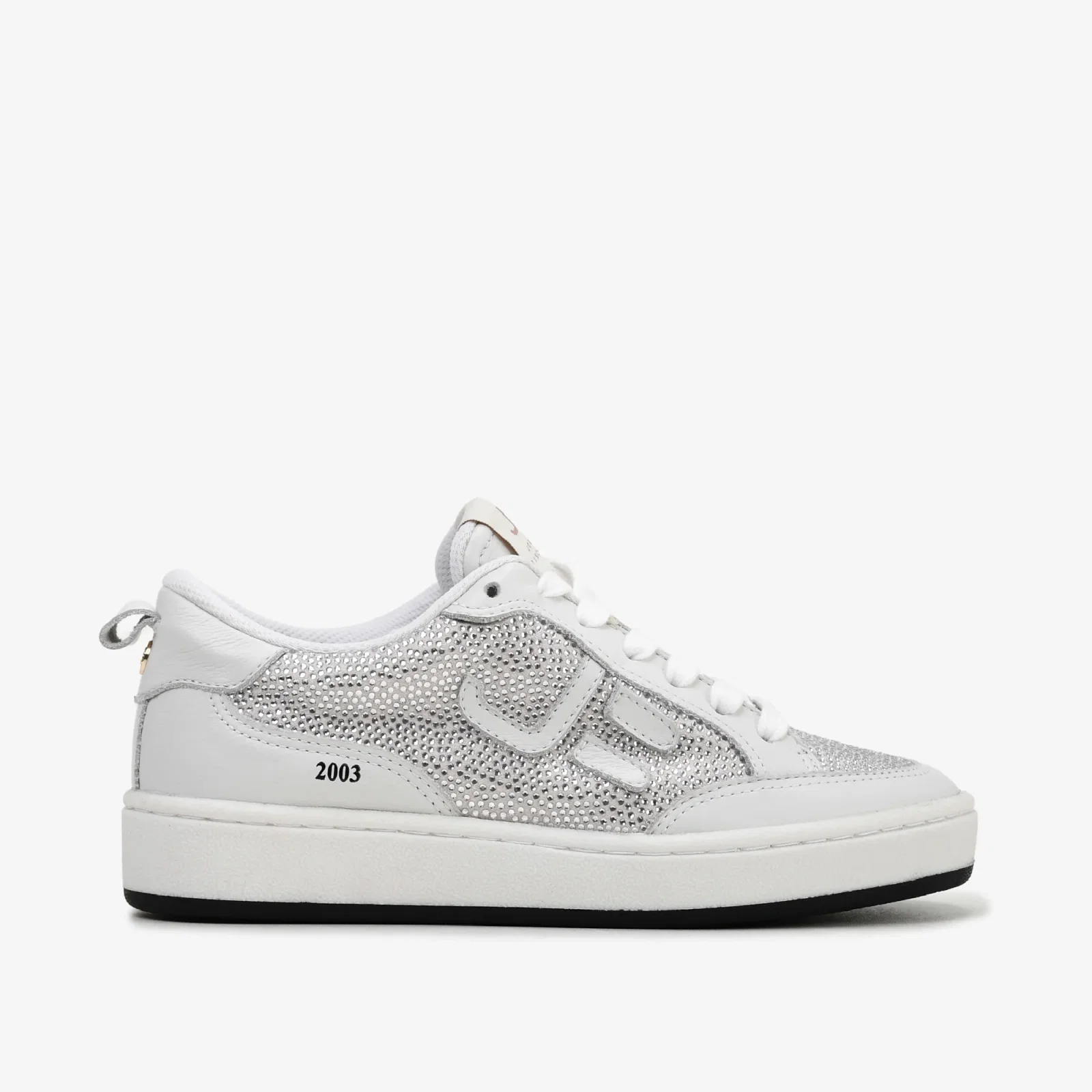 Tênis Branco Hot Fix Couro