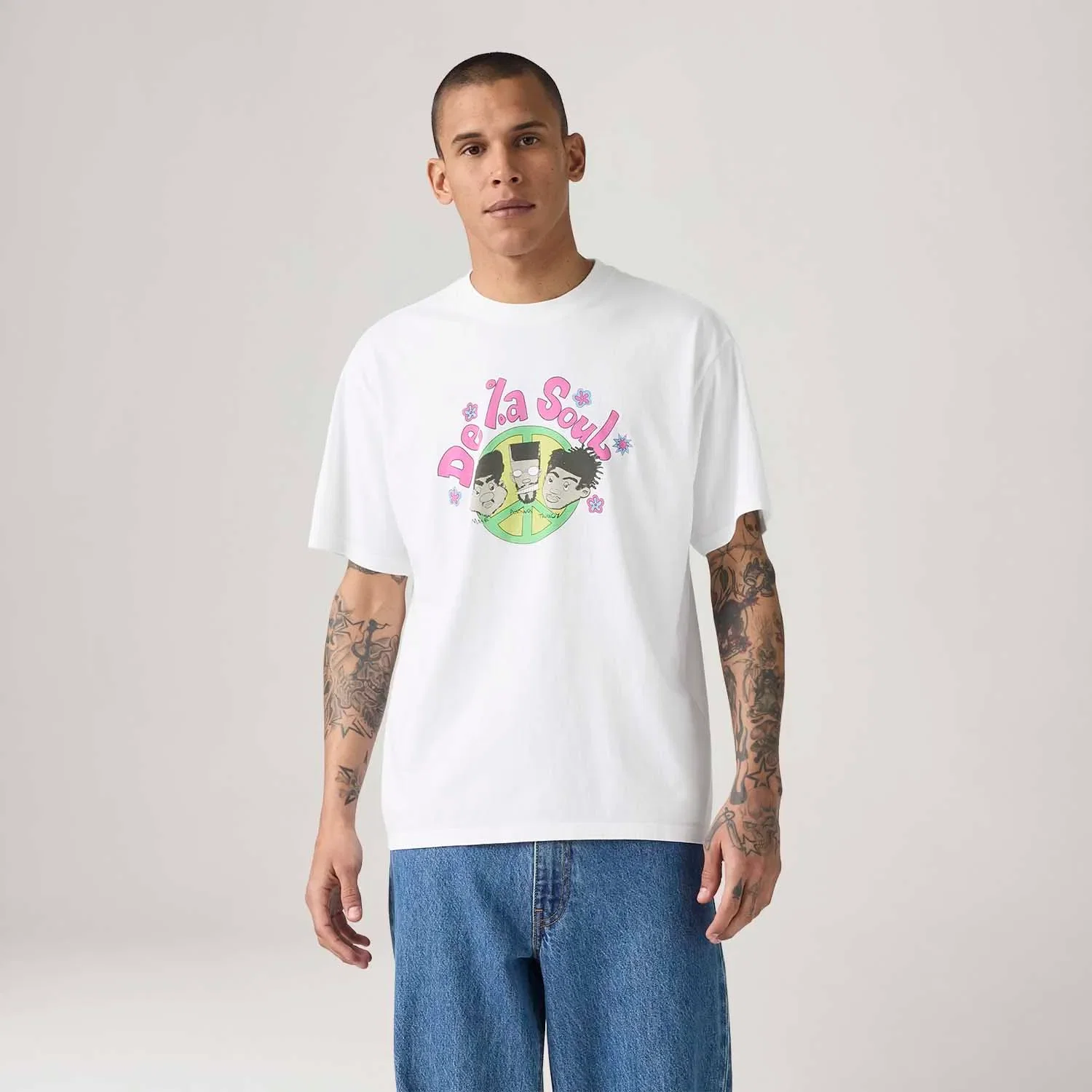 Camiseta Levi's® Graphic Branca Manga Curta | Collab De La Soul — imagem 1