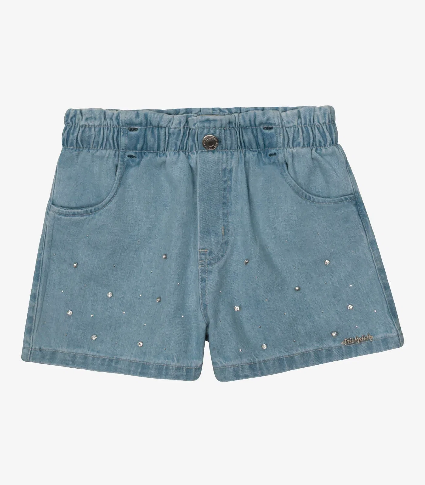 Shorts Verão Menina Curto Jeans Trick Nick Azul