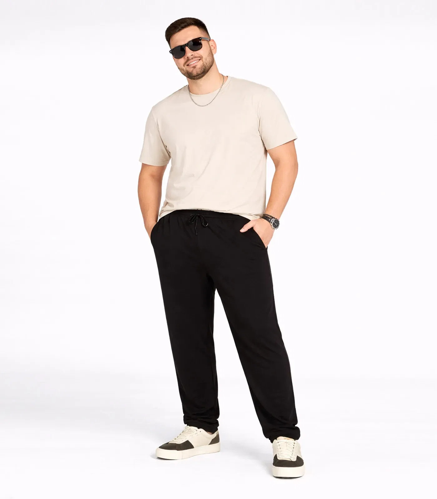 Calça Masculina De Moletom Plus Cdka Preto