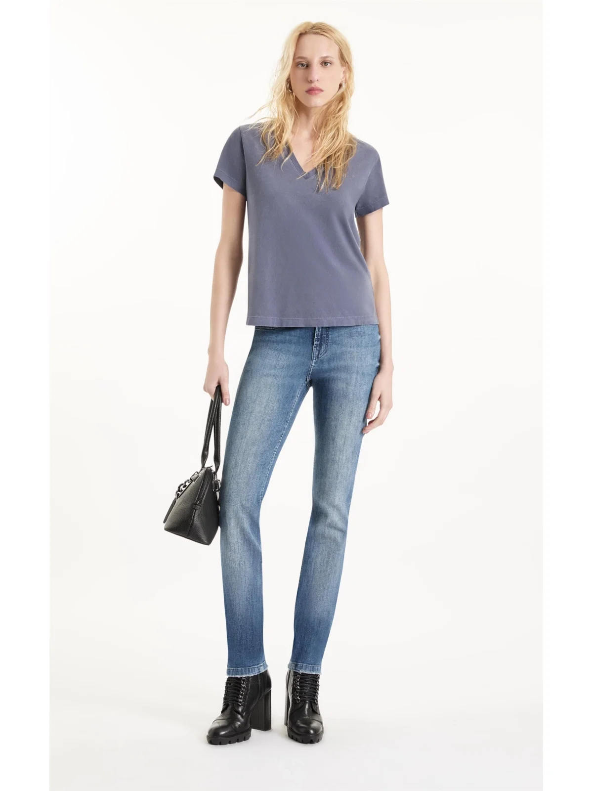 Calça High Comfort Stretch Gisele Lav.Medio — imagem 1