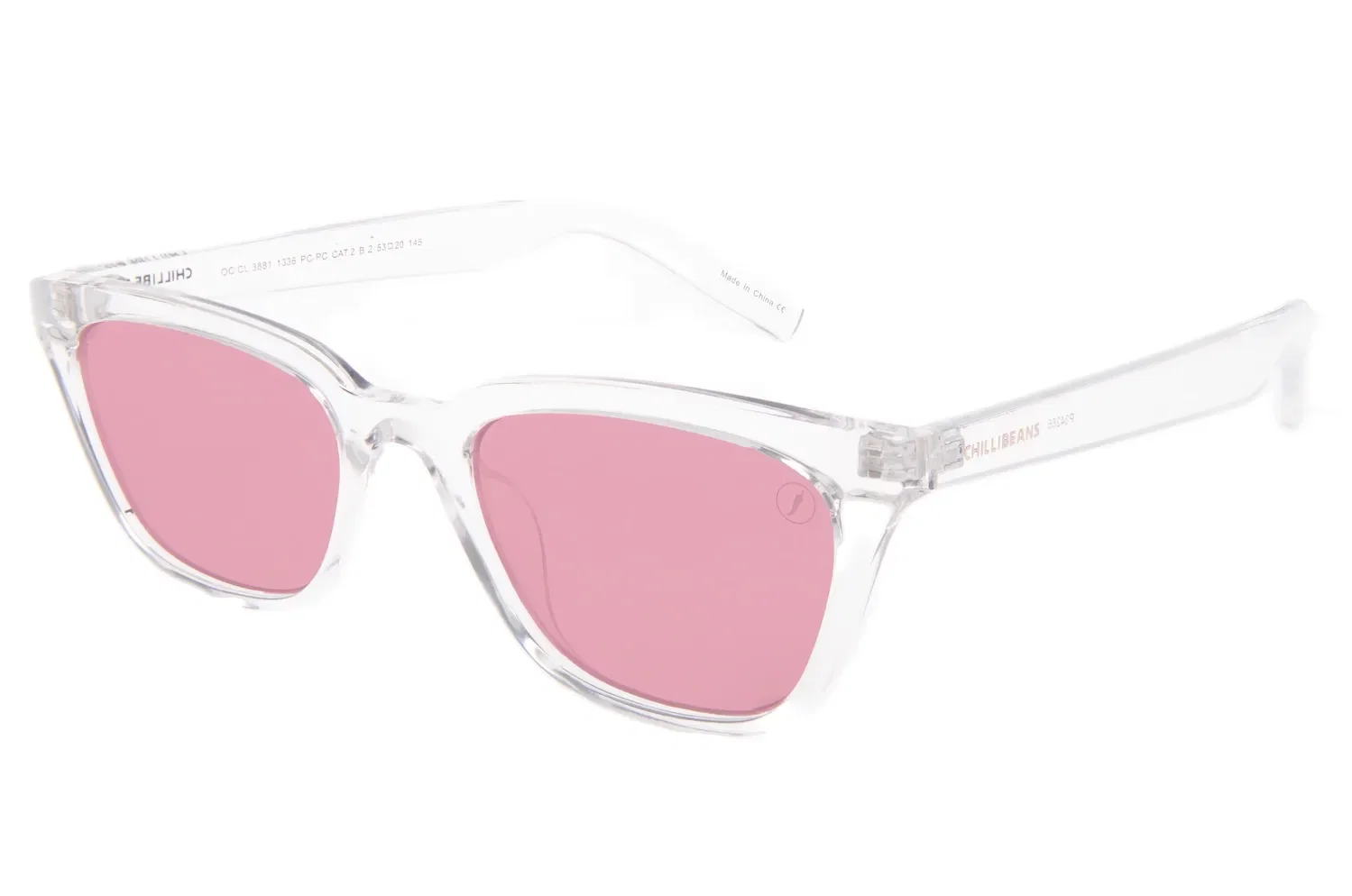 Óculos De Sol Feminino Chilli Beans Cat Fashion Transparente — imagem 1