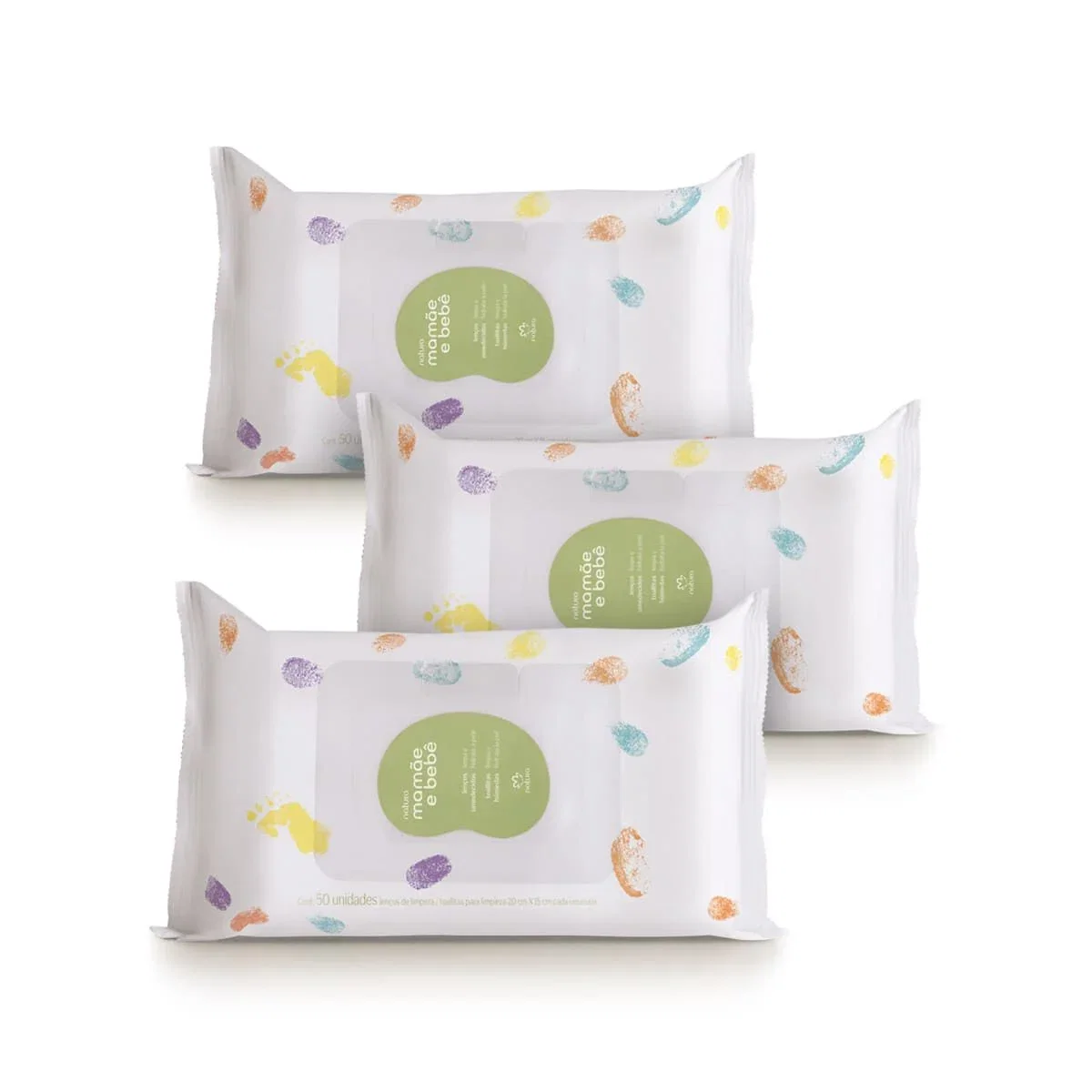 Kit Lenços Umedecidos com Fragrância Mamãe e Bebê (3 unidades) — imagem 1