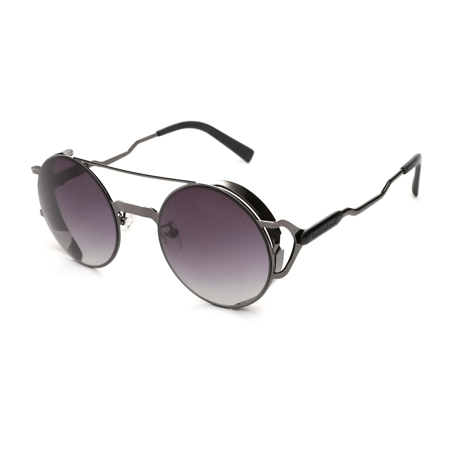 Óculos De Sol Unissex Alok Nature Tech Redondo Headphone Ônix — imagem 1