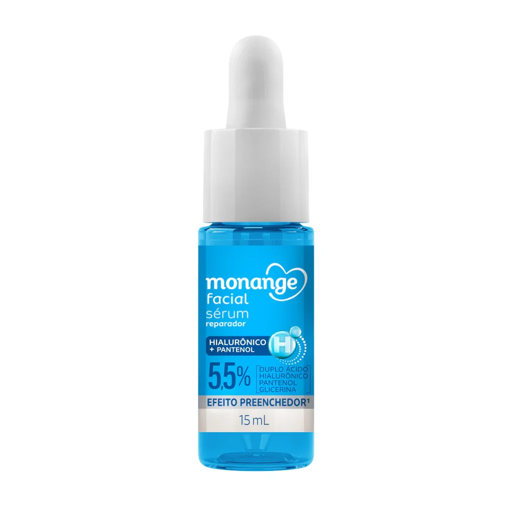 Sérum Facial Preenchedor Monange Hialurônico + Pantenol 15ml