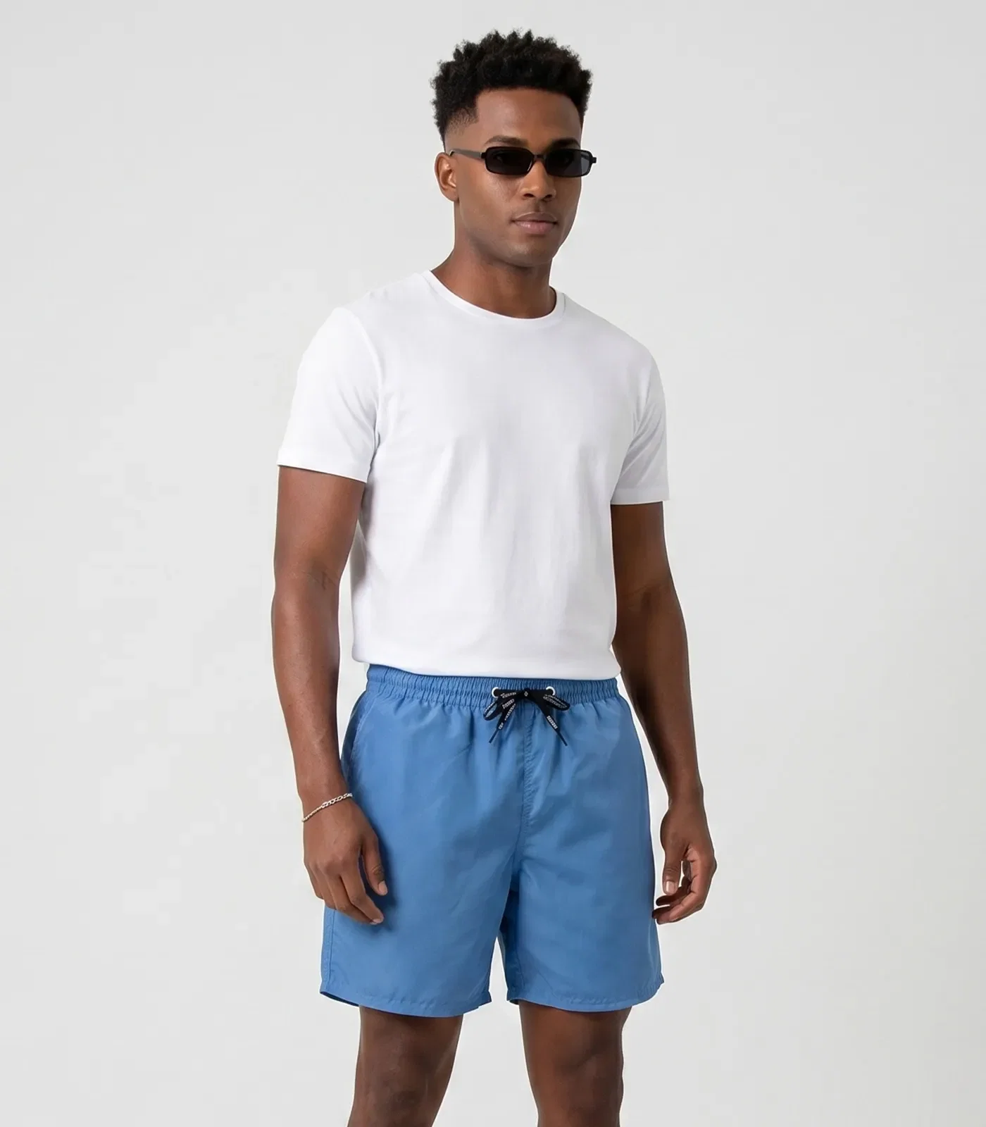 Bermuda Masculina Em Tactel Com Bolsos Filt Surf Azul — imagem 1