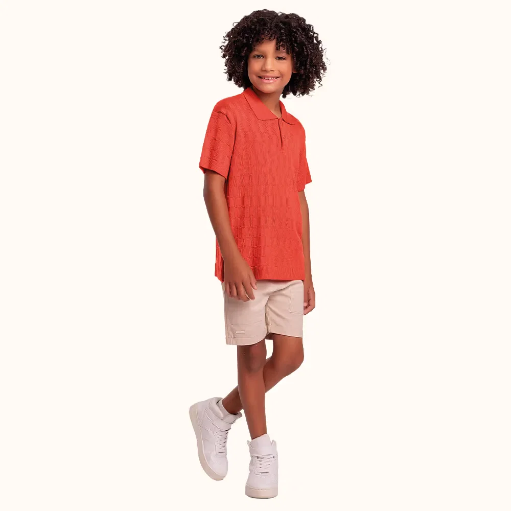 Camisa polo tricot