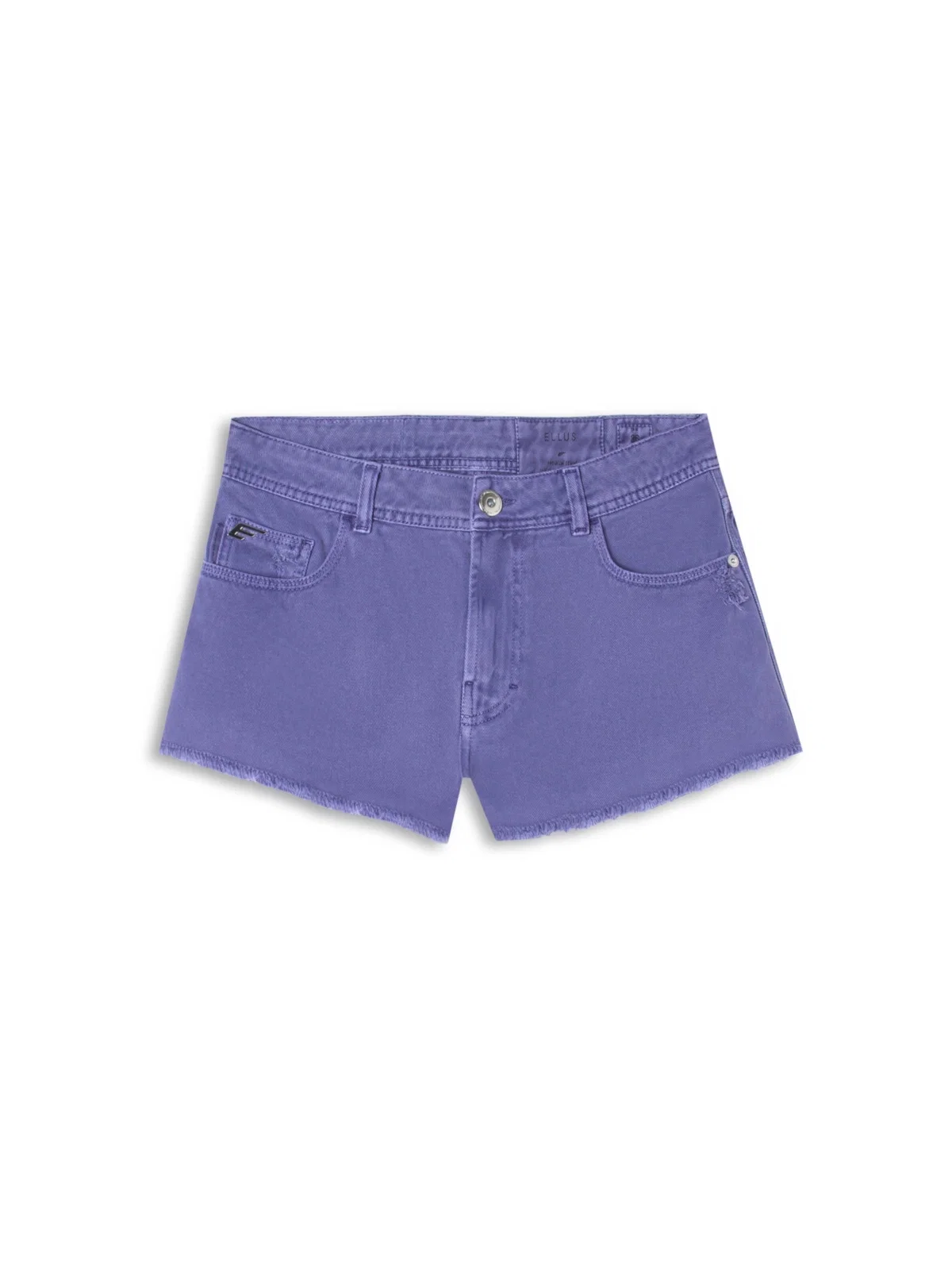 Bermuda White Denim Mini 5 Pockets Azul Jeans