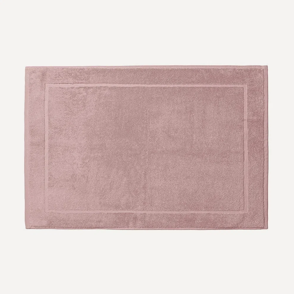 Toalha de Piso Fio Dupla Torção 100% Algodão Juliet Rosa Vintage