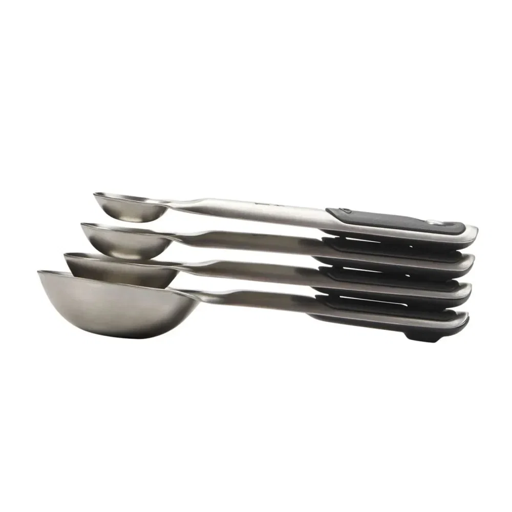 Conjunto de 4 Colheres Medidoras em Aço Inox OXO — imagem 1