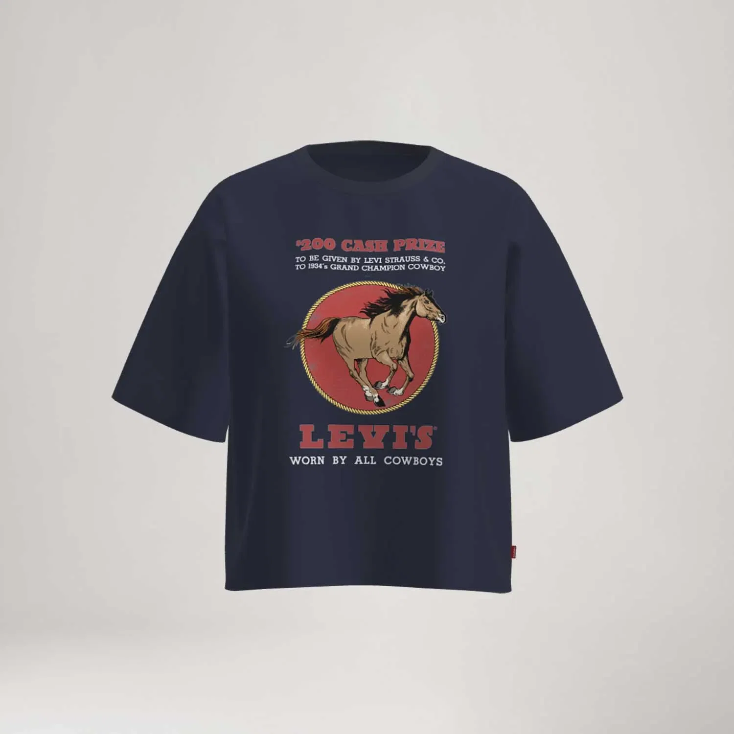 Camiseta Levi's® Diana Manga Curta Azul — imagem 1